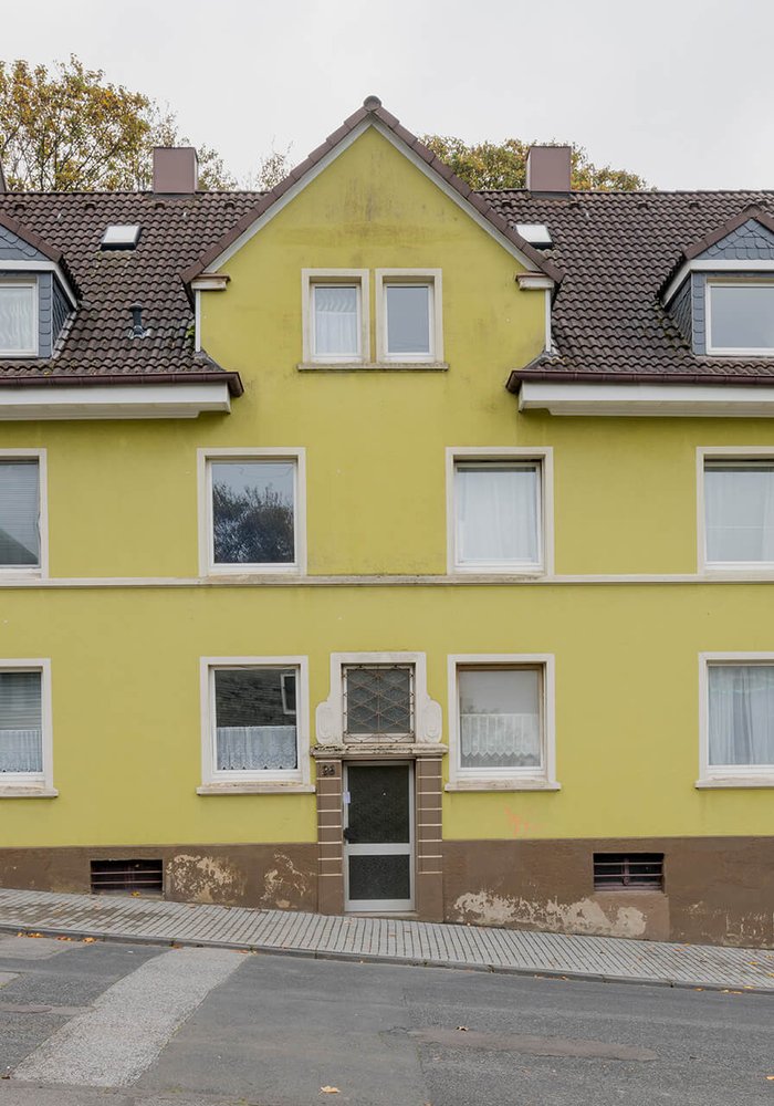 mehrere Häuser in der Siemensstraße von außen